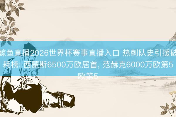 鲸鱼直播2026世界杯赛事直播入口 热刺队史引援破耗榜: 西蒙斯6500万欧居首, 范赫克6000万欧第5